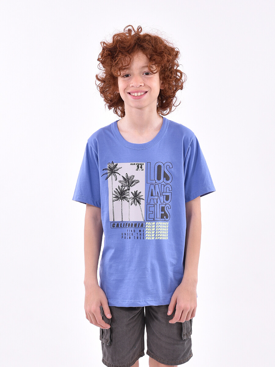 REMERA ANGELES - AZUL CLARO (V) 