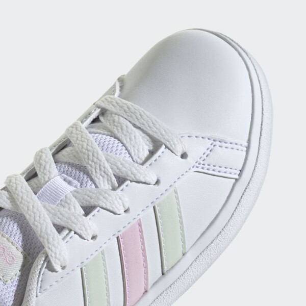 Championes Adidas Grand Court Lifestyle Ftwr White/crystal Jade/clear Pink
