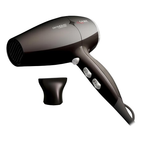 Secador de pelo GAMA Ceramic Diamond Black + Boquilla Negro