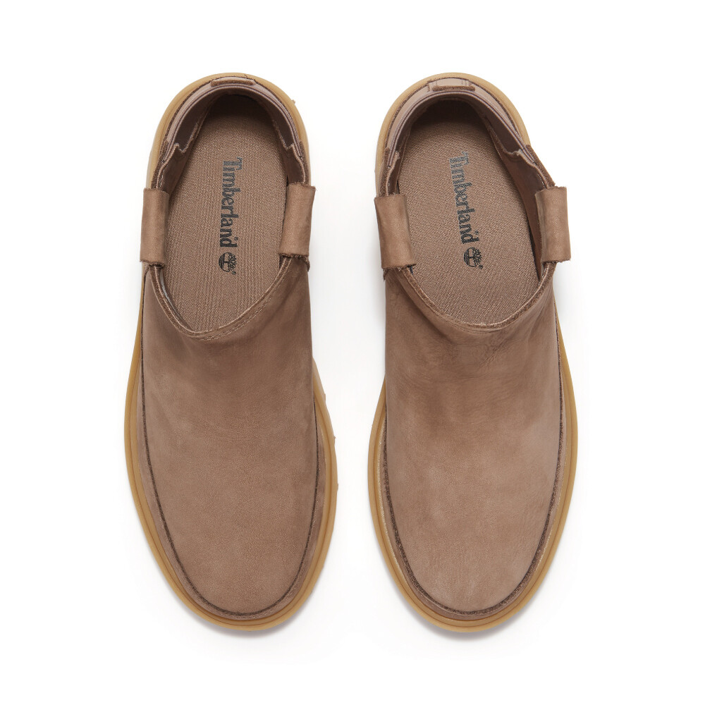 Botas Mid Pull On Mujer Taupe Nubuck