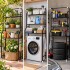 Estante Organizador Lavarropas O Baño Inodoro Mueble Metal IMBACK Color Negro Estante Organizador Lavarropas O Baño Inodoro Mueble Metal IMBACK Color Negro