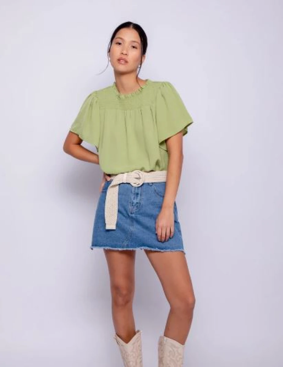BLUZA DANIEL CASSIN SLINKY - VERDE 