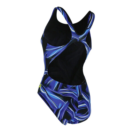 Michael phelps - Malla de Baño para Mujer Team Prints Diablo Comp Back SW258994220 - Uv Upf 50+. 20 001