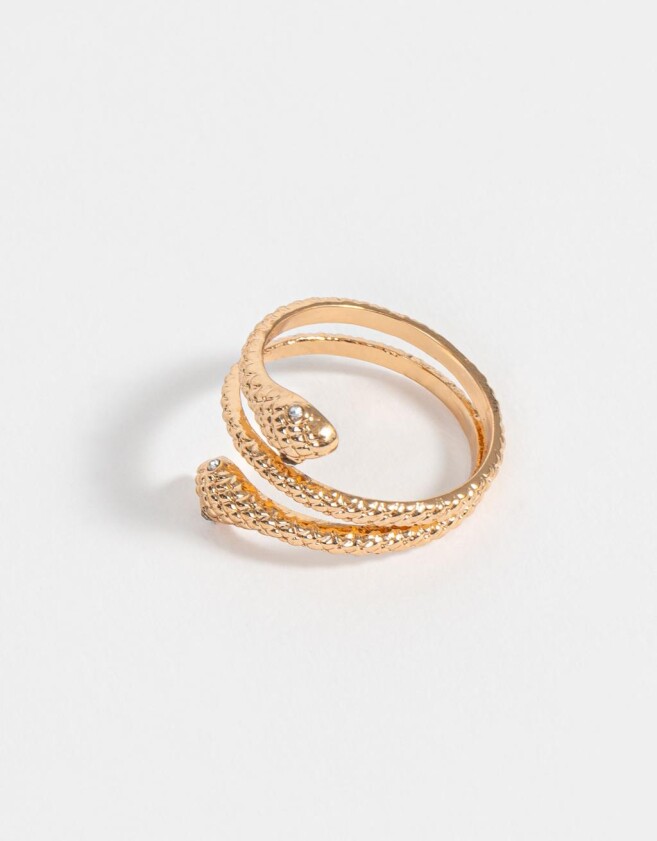 Anillos Chicos Con vibora Anillo Víbora - Dorado