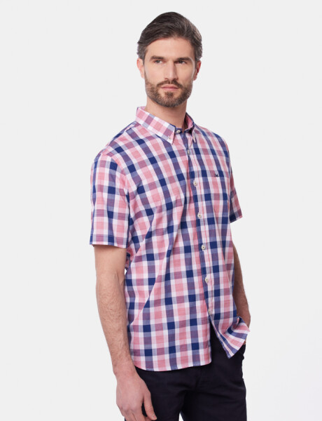 CAMISA A CUADROS Azul