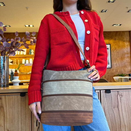 Bandolera Budapest Plomo, Cemento, Tostado Y Habano