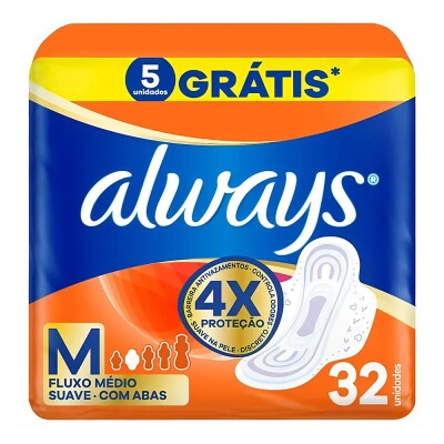 Toallitas Femeninas Always Maxi Diurna Talle M 32 Uds. Toallitas Femeninas Always Maxi Diurna Talle M 32 Uds.
