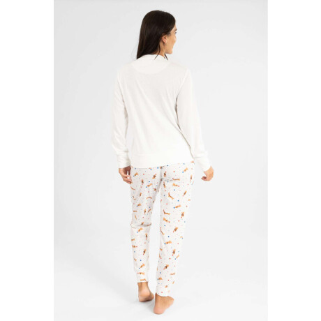 Pijama Love Dog Beige