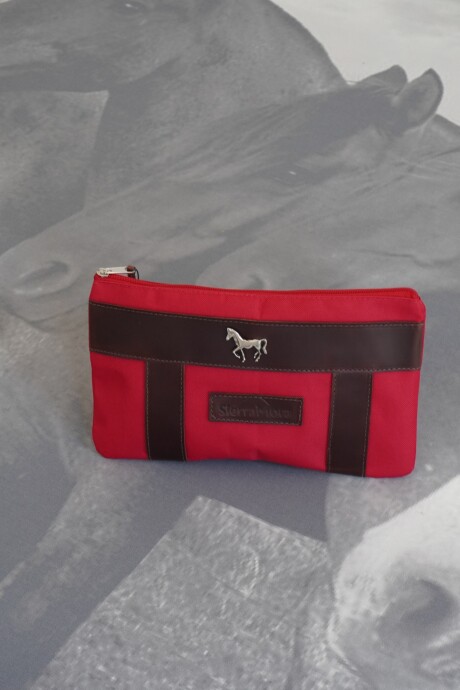 Sobre Cartuchera Mustang Chocolate / Rojo