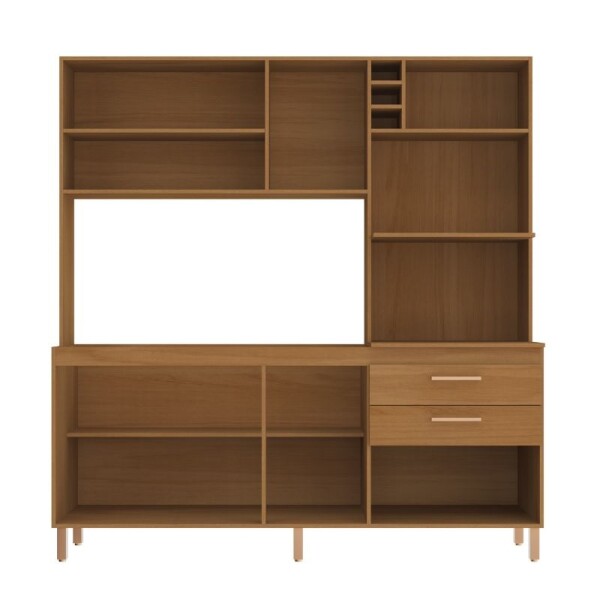 COCINA COMPACTA 8 PUERTAS 2 CAJONES BLUME - NATURAL/CHAMPAGNE COCINA COMPACTA 8 PUERTAS 2 CAJONES BLUME - NATURAL/CHAMPAGNE