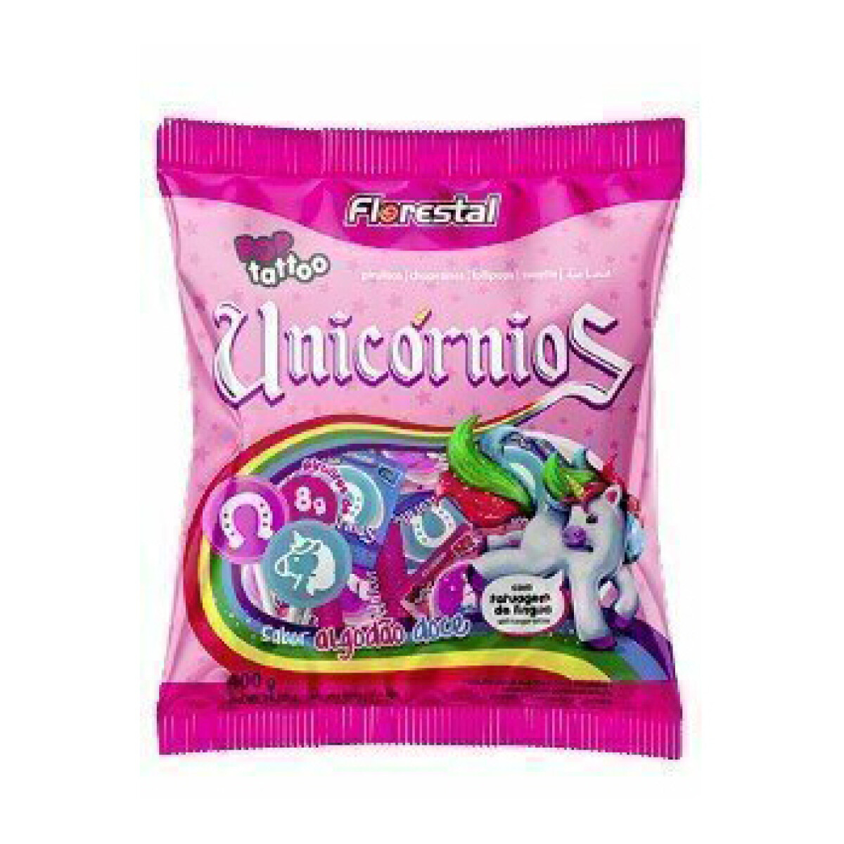 Chupetin Florestal Unicornio Tatoo x 50 