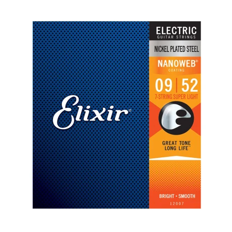 Encordado Eléctrica Elixir Nanoweb 009 7 Str. Encordado Eléctrica Elixir Nanoweb 009 7 Str.