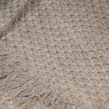 THROW MENI 130*170 LINO-Y-ALGODON GRIS