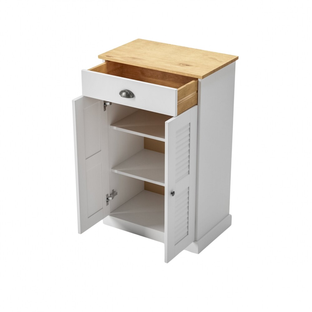 Zapatera 2 Puertas 1 Cajón - Línea Valenciana - Blanco Zapatera 2 Puertas 1 Cajón - Línea Valenciana - Blanco