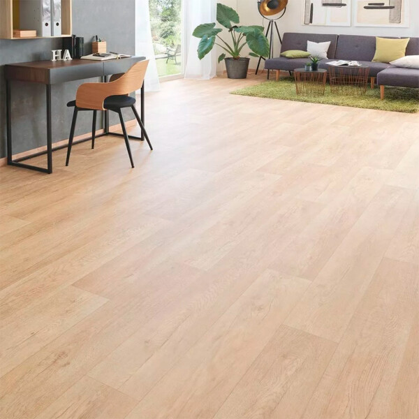 Set Piso Vinilico Adhesivo Simil Madera 5 m2 Decoracion Variante Color Marron Claro