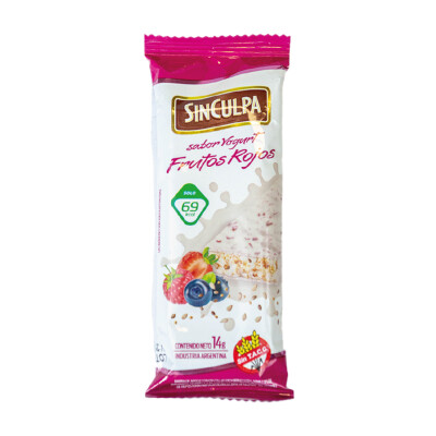 Barrita De Frutos Rojos Sin Culpa Barra Cereal Sinculpa F.rojos