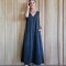 Vestido Formentera Denim Negro Picado