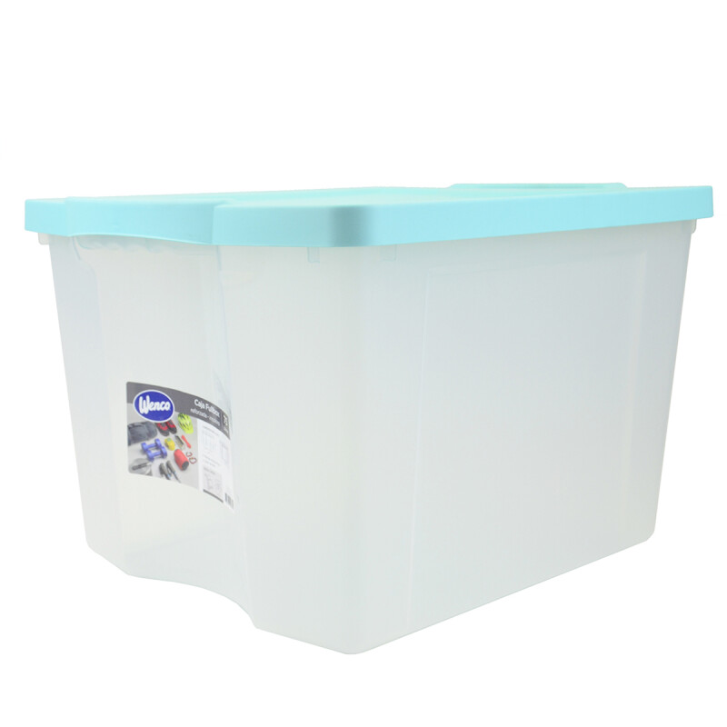 Caja organizadora 75 lts Fullbox TRANSPARENTE