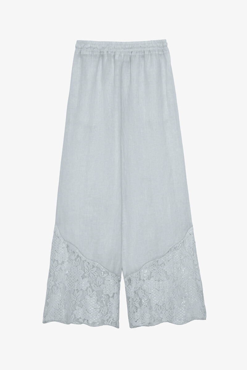 PANT LINO ENCAJE Gris