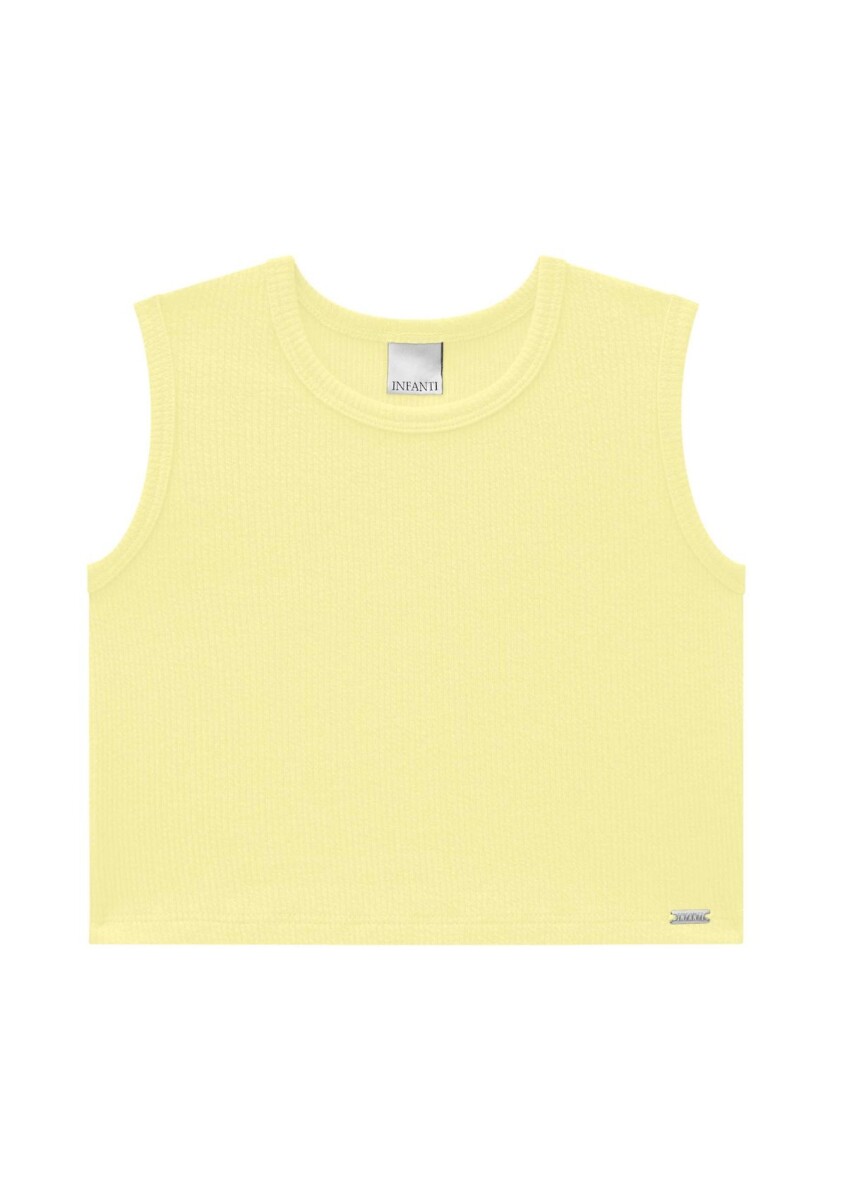 Blusa Cropped - Amarillo 