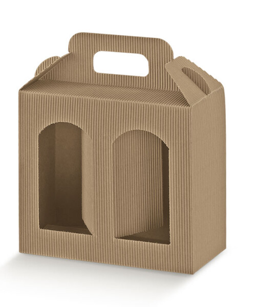 Caja corrugado 2 ventanas 13x6x12 - 35366 - AVANA Caja corrugado 2 ventanas 13x6x12 - 35366 - AVANA