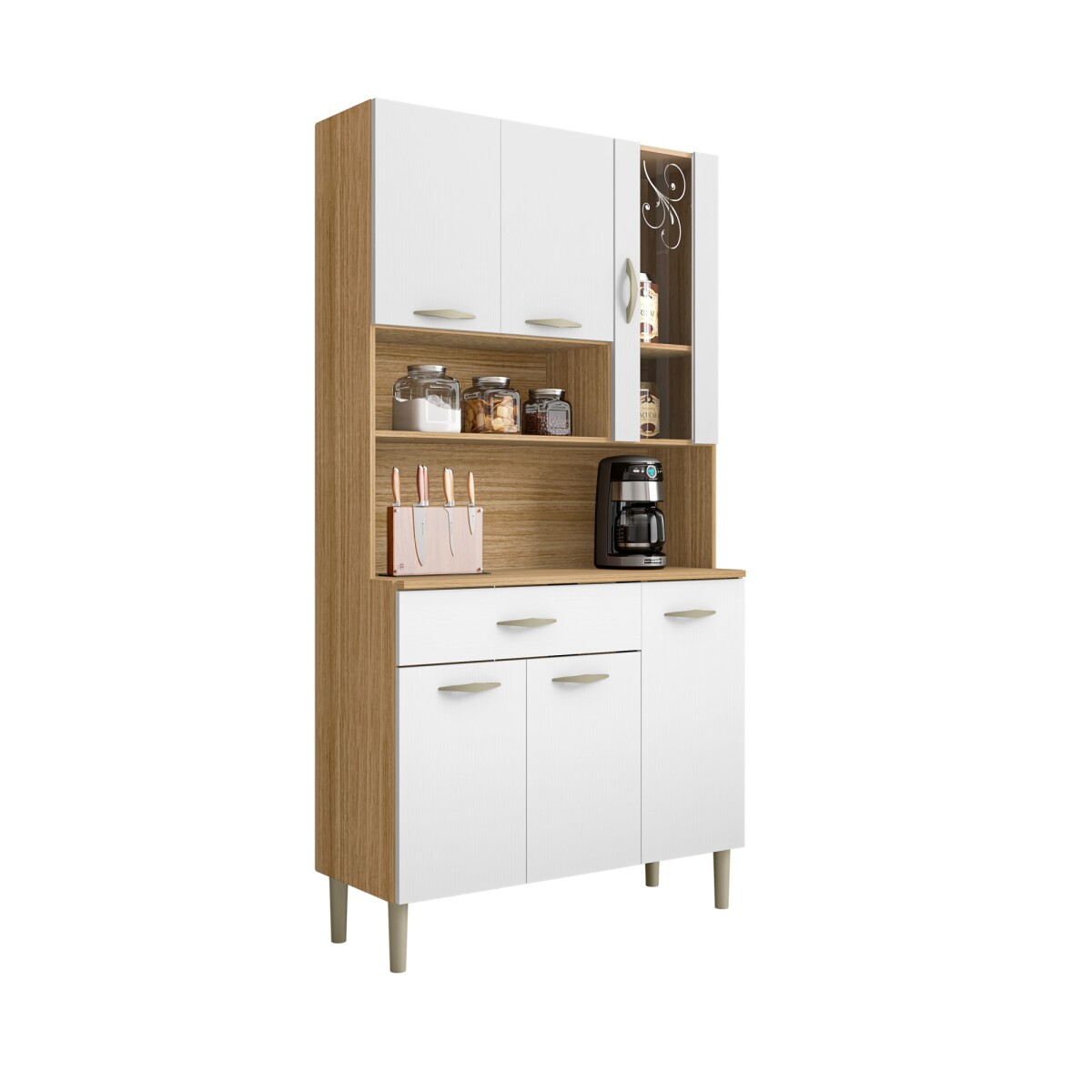 Juego De Cocina Modular Kit Mobiliario Mdp Golden Freijo 
