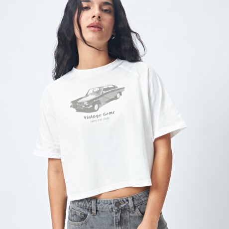 REMERA GEMS Blanco