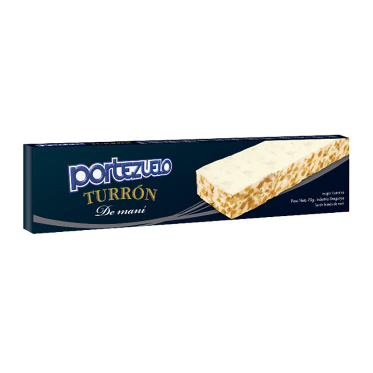 Turrón PORTEZUELO Blando Mani 70g 