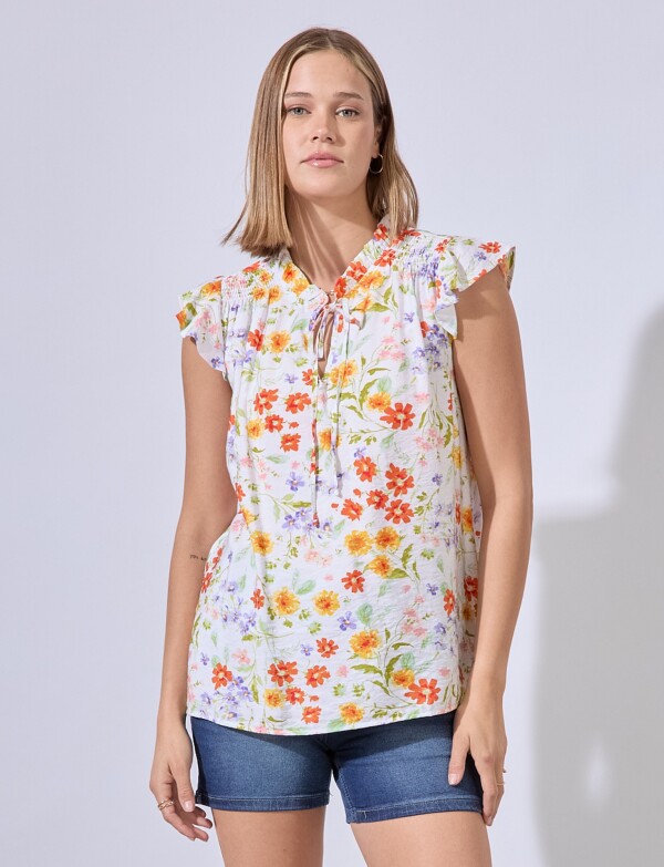 Blusa Spring MULTI/ANARANJADO