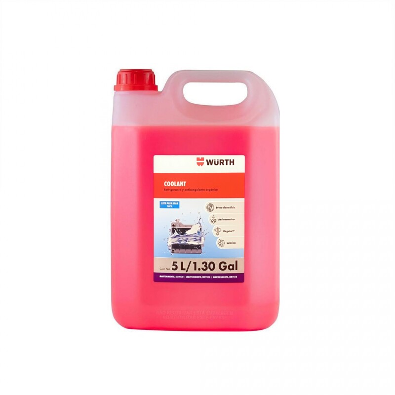Wurth Anticongelante 50% 5L Rosa Organico Wurth Anticongelante 50% 5L Rosa Organico