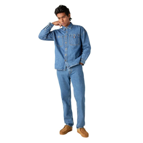 Camisa Dickies Mens Houston Denim Azul