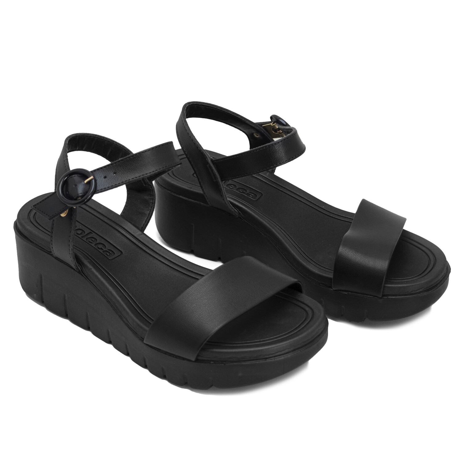 Sandalias Moleca de Mujer Negro-negro — Macri Life