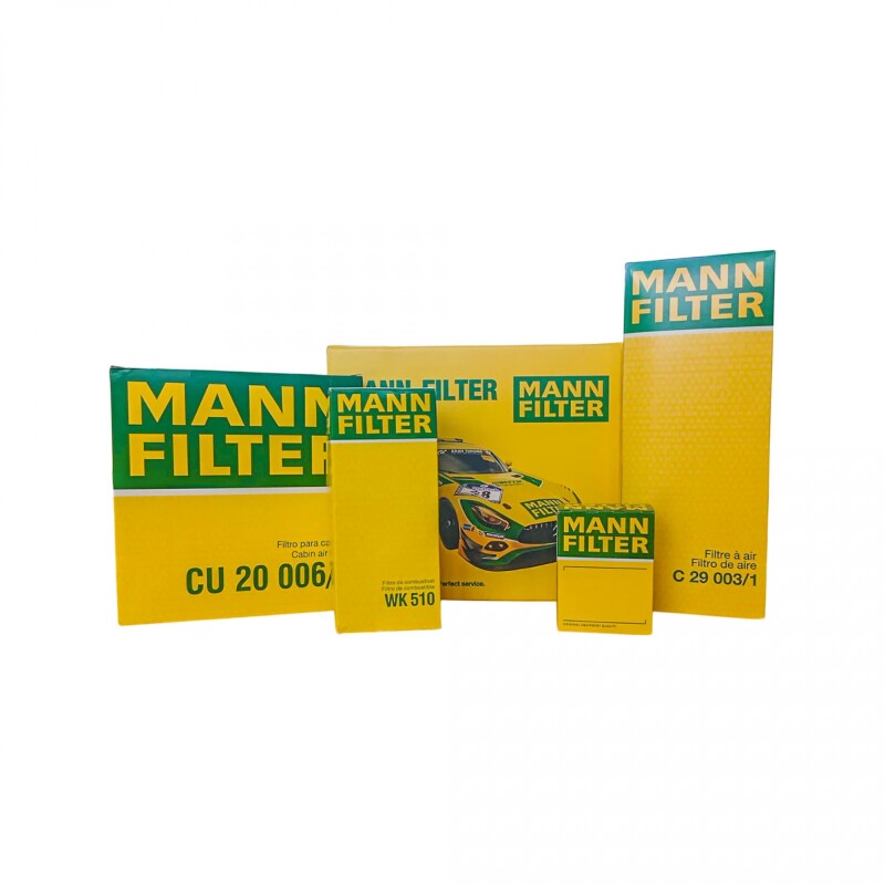 Kit Filtros Mann Fiat Motor Evo 1.4 Uno/Fiorino/Palio/Strada/Siena 85cv Kit Filtros Mann Fiat Motor Evo 1.4 Uno/Fiorino/Palio/Strada/Siena 85cv