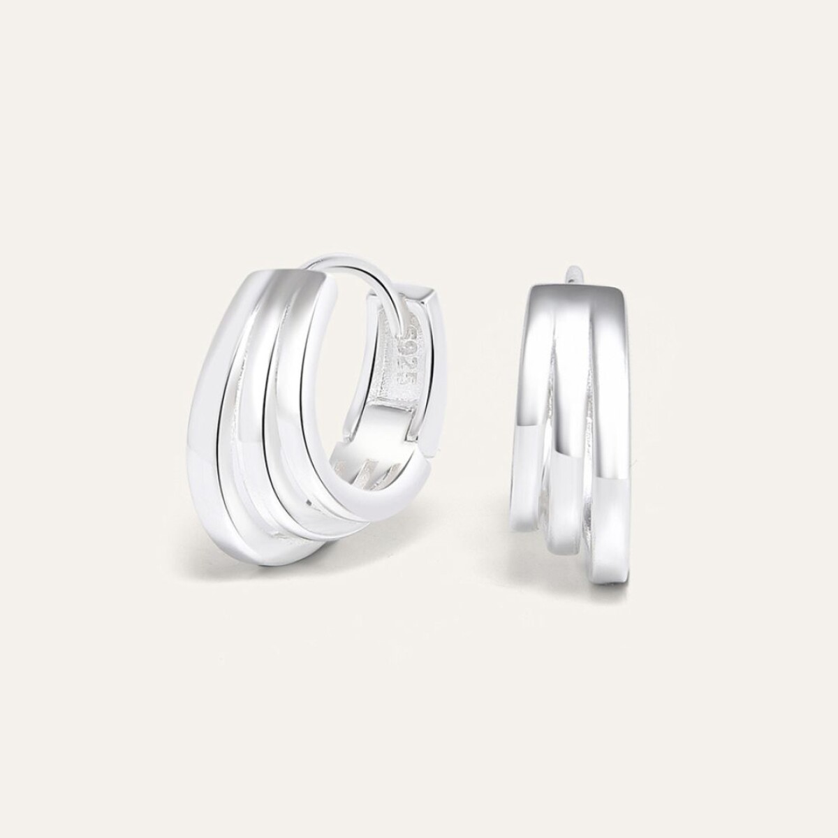 Aros Frambuesa - Plata 925 
