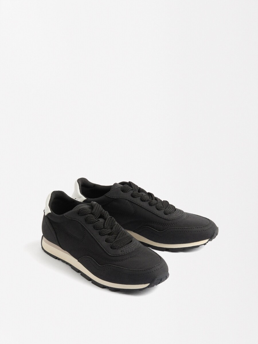 Zapatillas Combinadas De Nylon negro