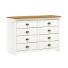 Comoda 8 Cajones Linea Colonial Blanco Freijo Comoda 8 Cajones Linea Colonial Blanco Freijo