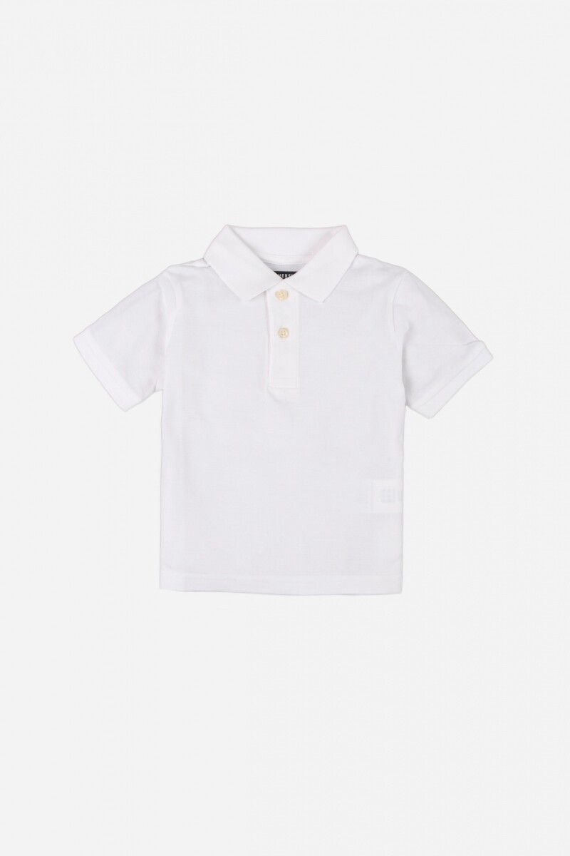 T-Shirt polo BLANCO