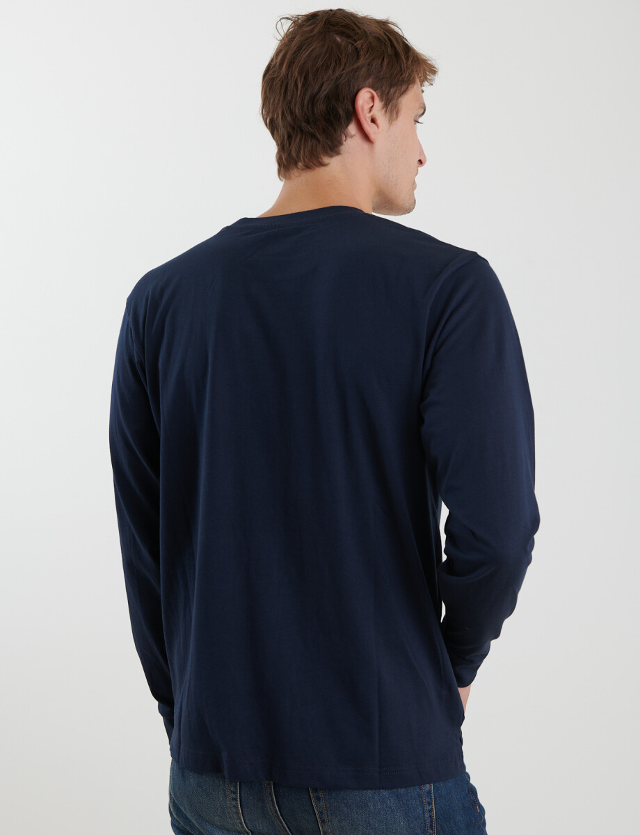 520682 T-SHIRT HARRINGTON LABEL Azul Oscuro