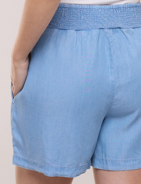 Short Tencel Con Pretina Elastizada JEAN