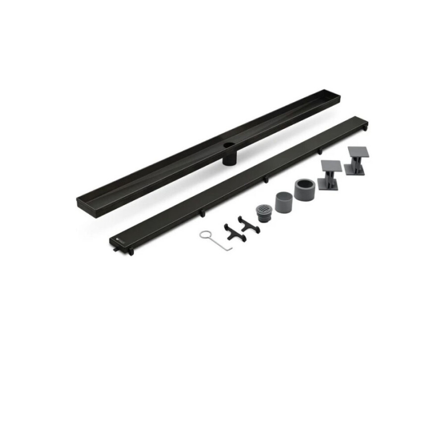 Desagüe Lineal Aqua Negro Mate - 90 Cm Desagüe Lineal Aqua Negro Mate - 90 Cm