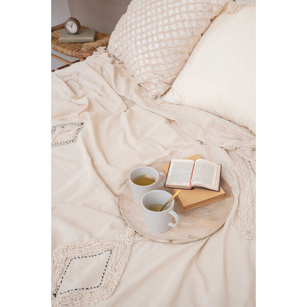 Colcha LIENZO BEIGE - 1 PLAZA
