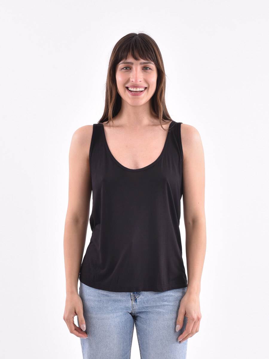 MUSCULOSA BÁSICA ELENA - NEGRO 