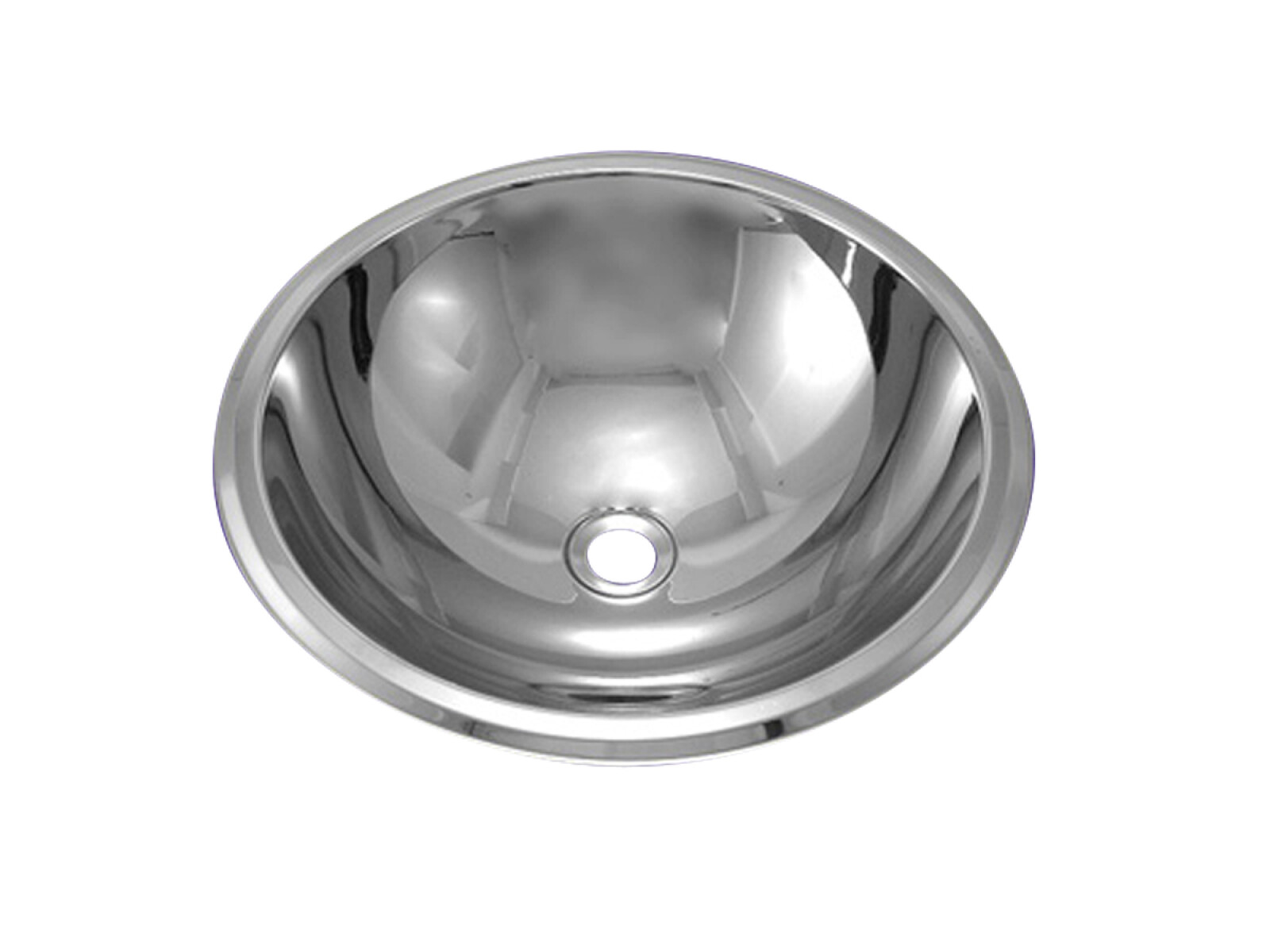 Pileta De Baño Redonda Pulida Sin Valvula 30X11.5Cm De Baño 