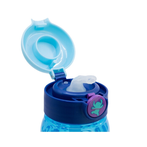 Botella Plástica Stitch Active con Pajita y Botón de Apertura 510 ml U