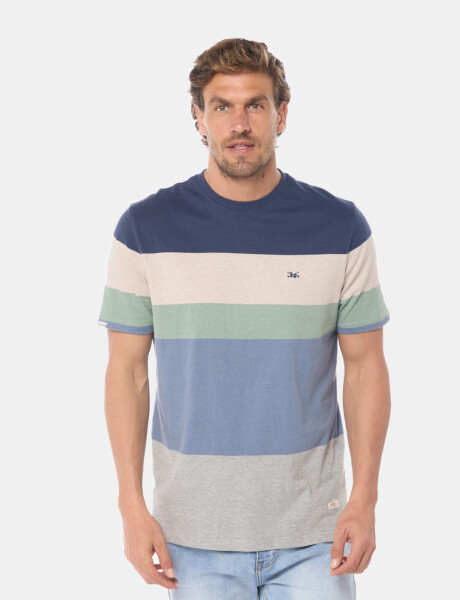 REMERA RAYADA Gris