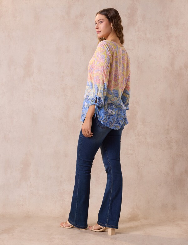Blusa Printed MULTI/AMARILLO