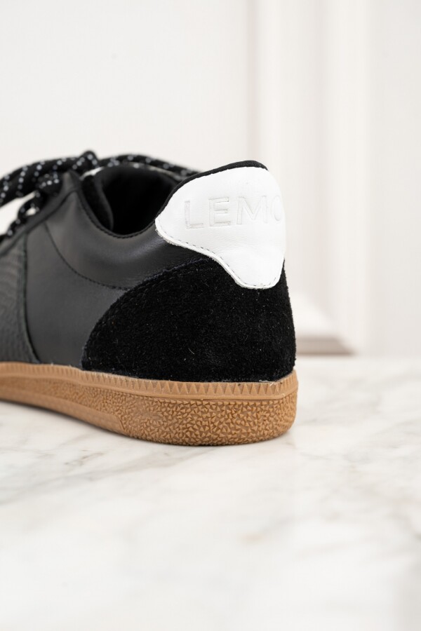Zapatilla Combinada Negro