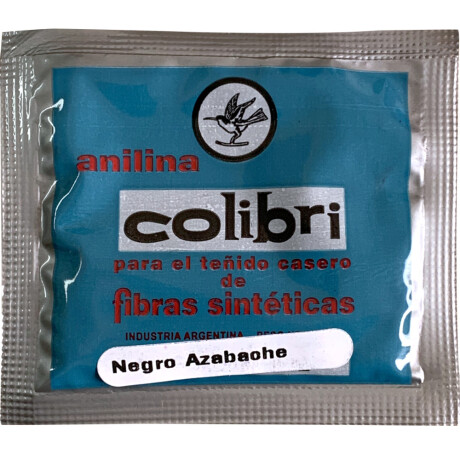 Anilina COLIBRI Negro Azabache fibras sintéticas