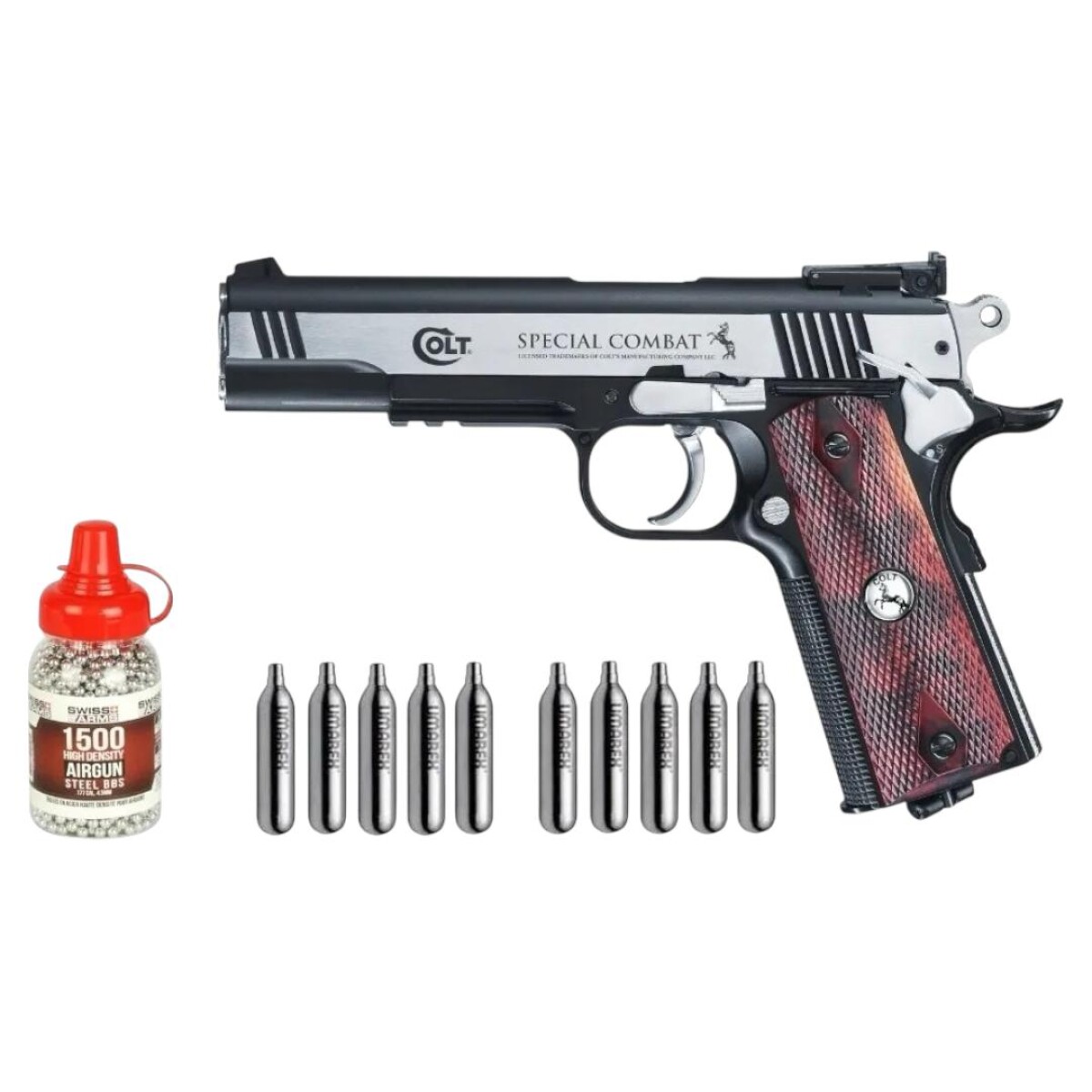 Combo Co2 Colt Special Calibre 4,5mm 