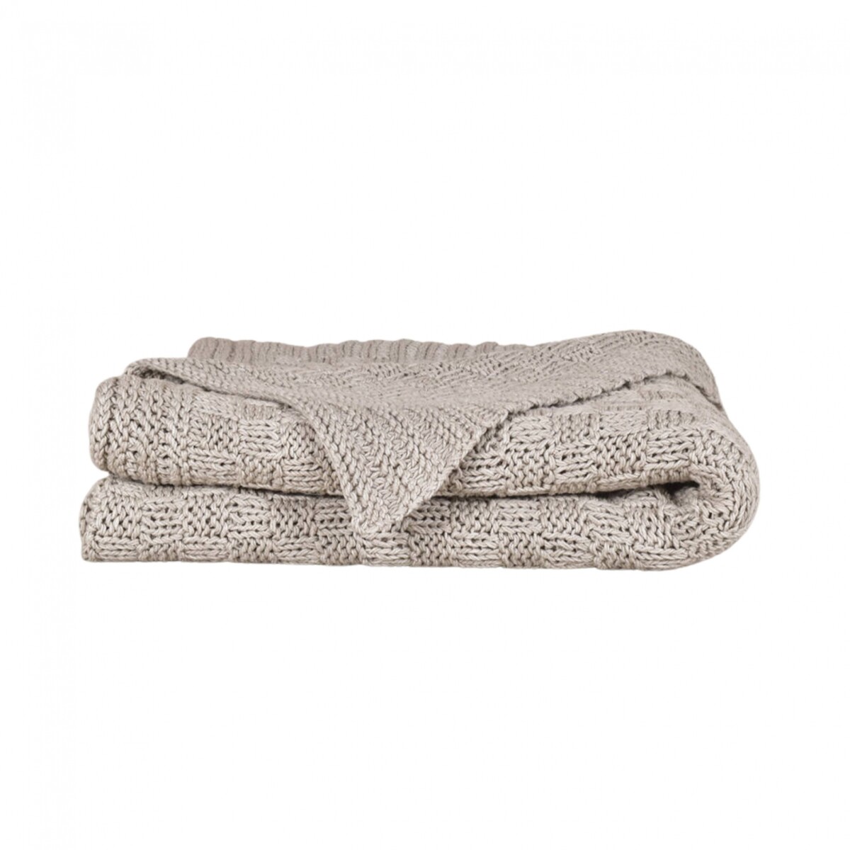 Manta Tejida 125x150 - Sierra - Pilar - Beige 